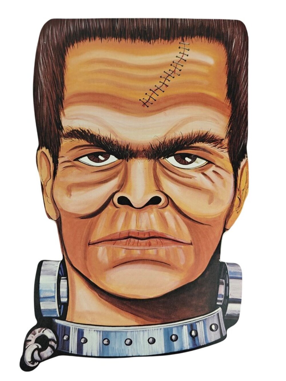 Vintage Frankenstein Die-Cut Halloween Wall Decoration 13" Double-Sided 1987